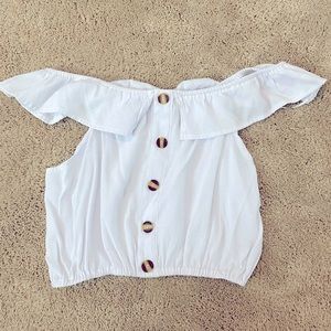 White crop top